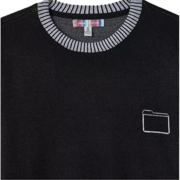 UO Downloads Graphic Crew Neck Sweater Men's Sz L - Picture 3 of 5